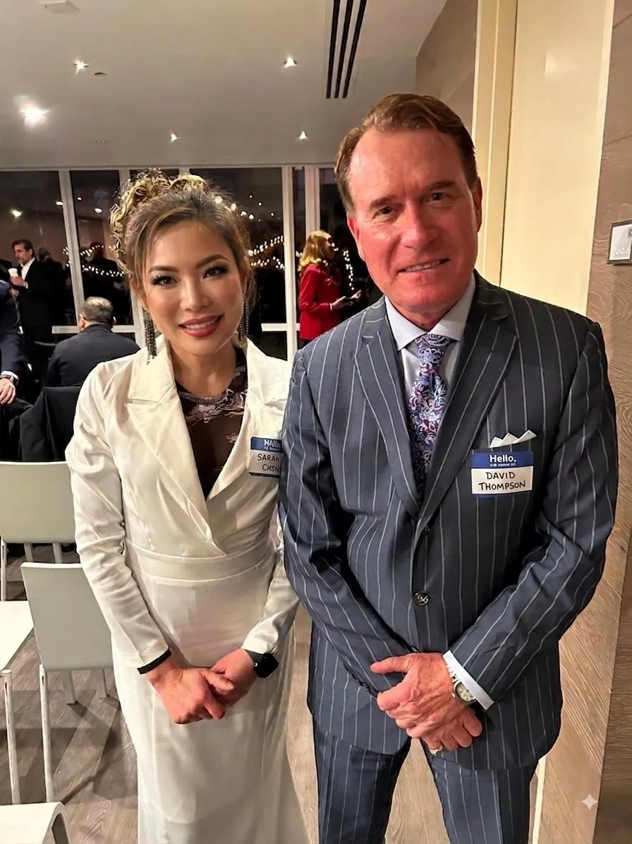 Sara Chau at a business networking event
